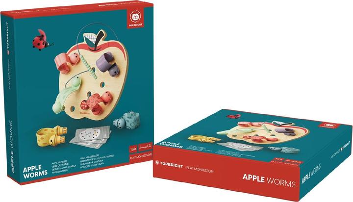 Actual product image Topbright Toys Top Bright Apple Worms For 3+ Years 1211232023De0001