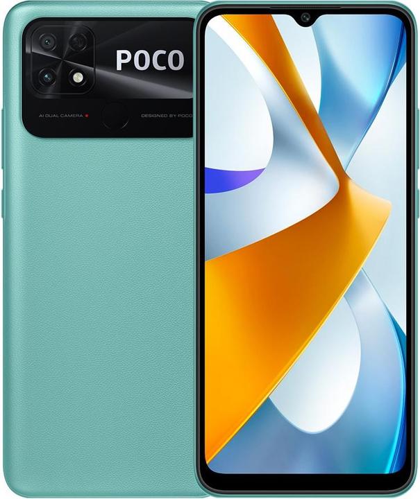 Actual product image Xiaomi Poco C40 (32 GB, Coral Green, 6.71", Dual SIM, 4G)