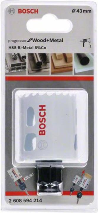 Image du produit Bosch Professional Zubehör Scie cloche Progressor for Wood and Metal, 43 mm (4 pouces, 1 3)