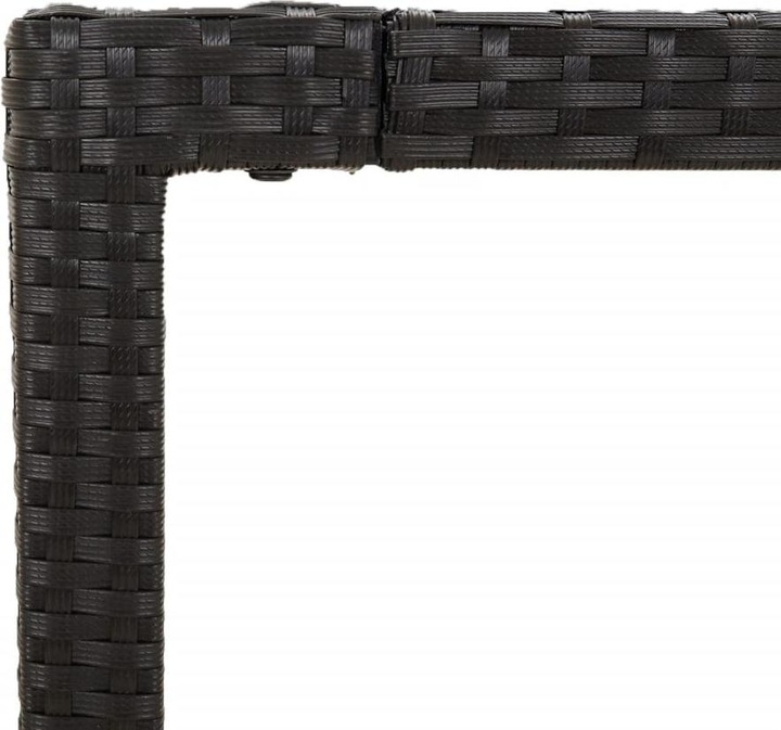 Immagine prodotto VidaXL Mobili da giardino set da pranzo set da giardino gruppo di sedute 9 pezzi in poly rattan nero (190 cm)