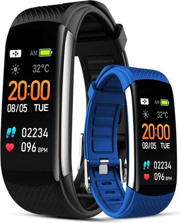 Actual product image Giewont Smart bracelet GW200-7, Black, additional blue bracelet