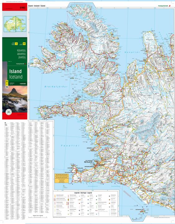 Immagine prodotto Islanda, carta stradale 1:400.000, freytag & berndt, copertina morbida