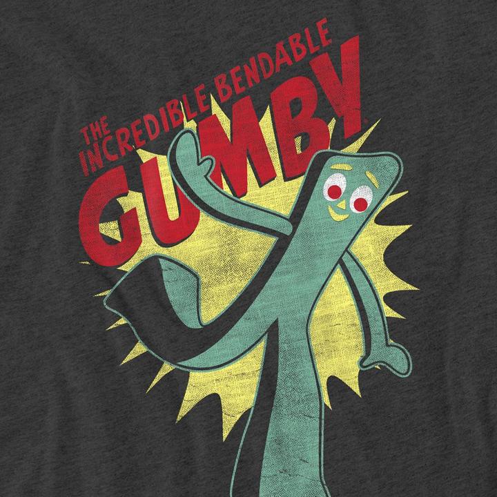 Produktbild Gumby The Incredible Bendable TShirt meliert (M)