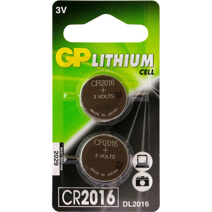 Image du produit GP Batteries Piles bouton (2 pcs, CR2016, 90 mAh)