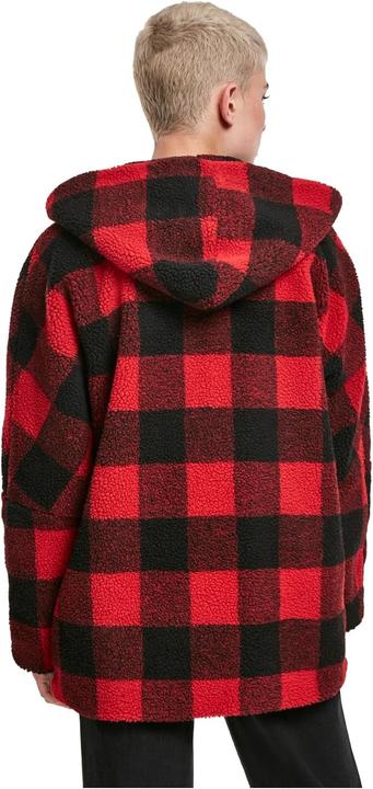 Actual product image Urban Classics Ladies Hooded Oversized Check Sherpa Jacket (XL)