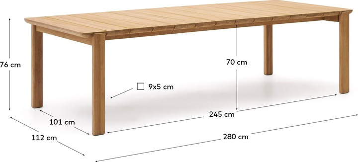 Actual product image Kave Home Icaro (280 cm)