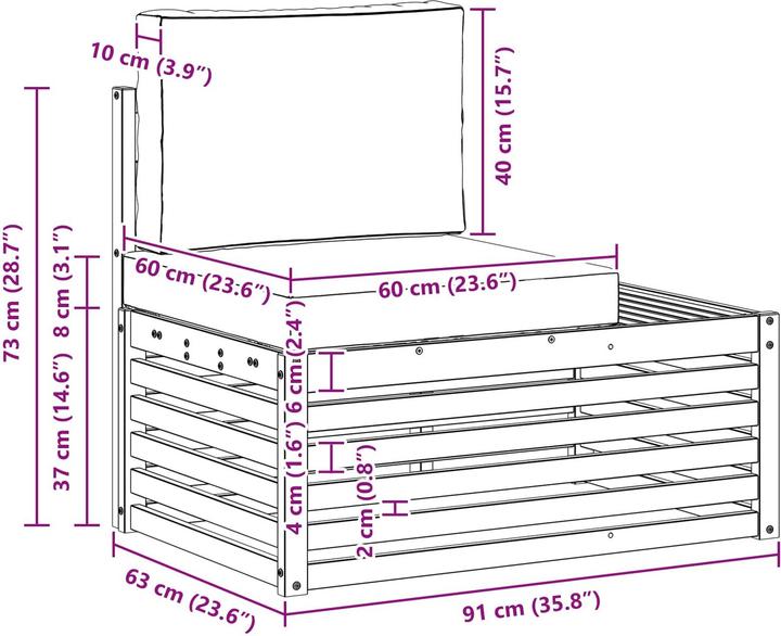Produktbild vidaXL gartenmöbel