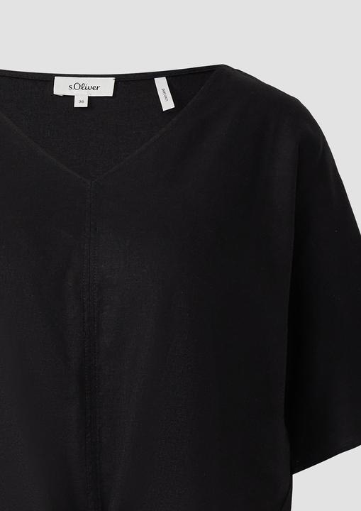 Immagine prodotto s.Oliver Bluse Verkürzte Leinenmix-Bluse im Relaxed Fit (32)