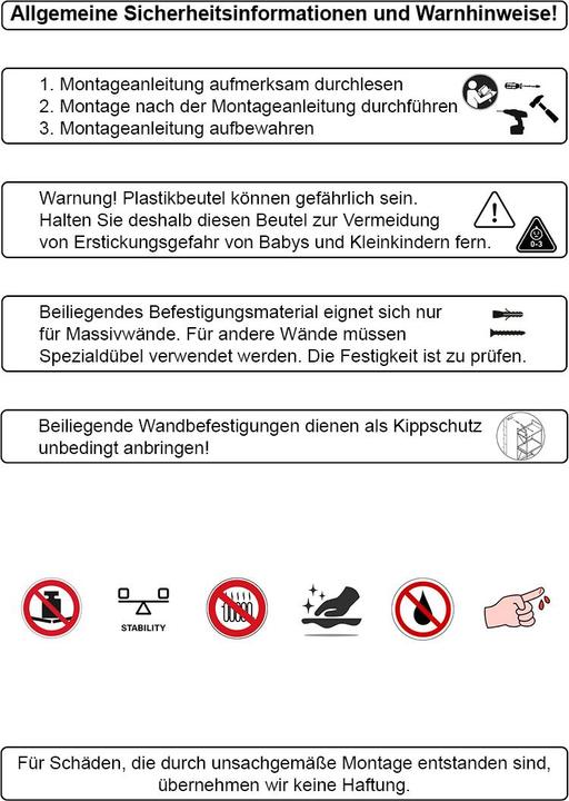 Nährwerte und Zutaten HAKU Möbel Garderobenleiste