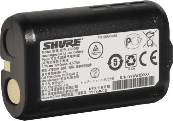 Shure SB900B oplaadbare lithium-ion batterij