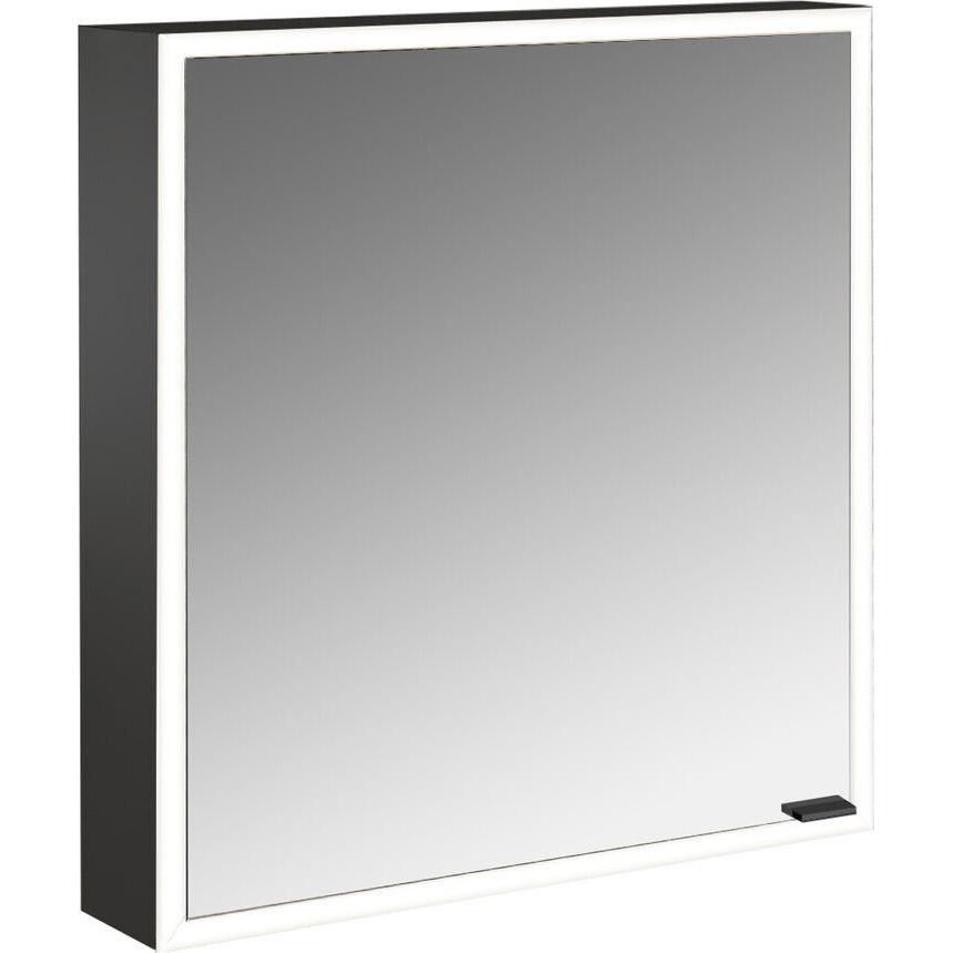 Emco, Spiegelschrank, prime Facelift Lichtspiegelschrank, 600 mm, 1 Tür, Anschlag links, mit verspiegelten Seitenwä