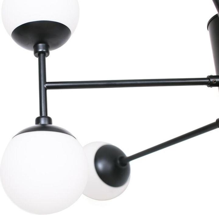 Immagine prodotto DKD Home Decor Lampada da soffitto Crystal Black (76,2 x 76,2 x 40,64 cm)