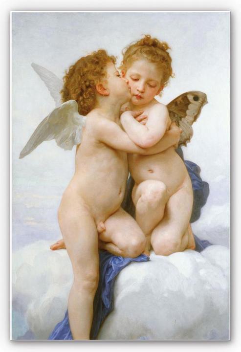 Immagine prodotto Trenddeko Bouguereau - Il primo bacio (30 x 45 cm)