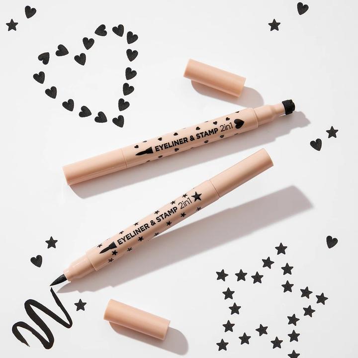 Immagine prodotto Eveline Penna per eyeliner e timbro (Nero)