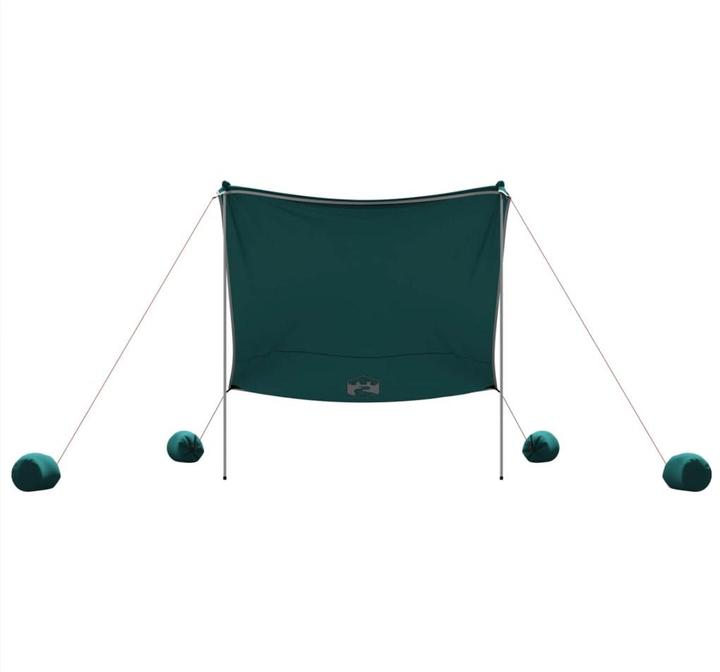 Produktbild VidaXL Strand-Schattenzelt mit Sandsäcken 304 x 300 cm (Strandzelt + Strandmuschel, 0.18 kg, 8 Personen)