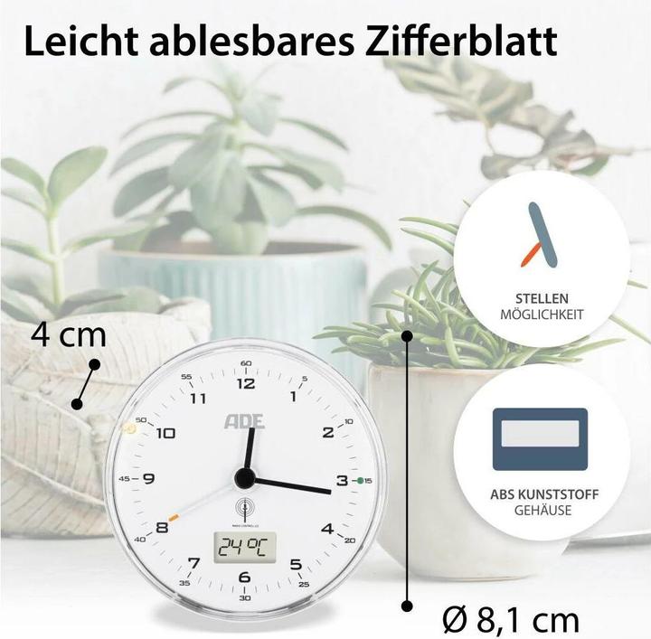 Produktbild ADE Funkwecker 8.1 x 4 cm