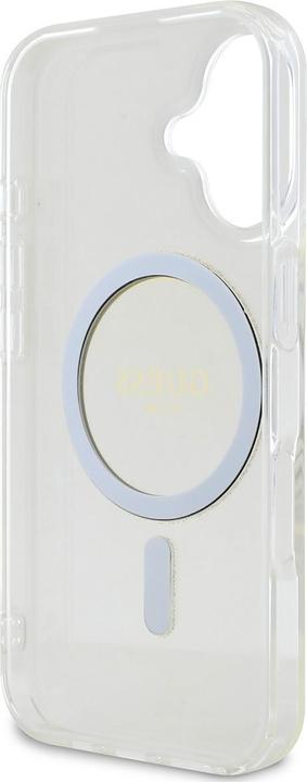 Image du produit Guess GUHMP16SHFGERET iPhone 16 6.1" przeźroczysty/transparent hardcase IML Glitter Circle MagSafe (Apple iPhone 16)