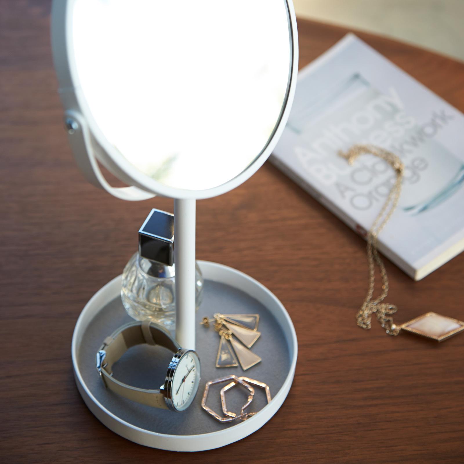 Thumbnail - Yamazaki, Uhrenbox + Schmuckaufbewahrung, Schmuckständer TOWER MIRROR, Weiss