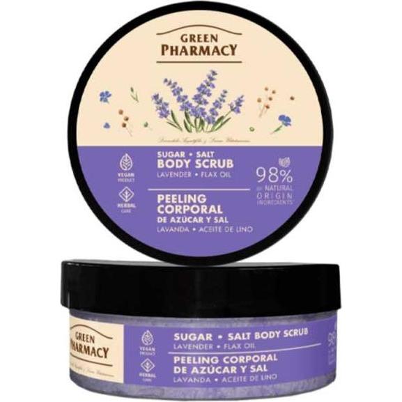 Schubiger, Gel doccia, Green Pharmacy Corp Lavendel- und Leinöl-Peeling 200 ml (200 ml)