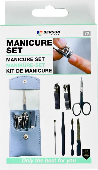 Image du produit Benson Care Kit de manicure 7 pcs voyage bleu