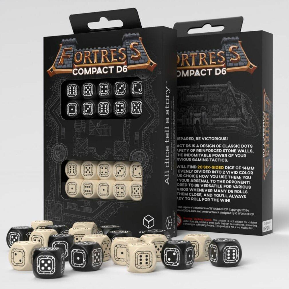 Thumbnail - Q Workshop Fortress Compact D6: Black&Beige