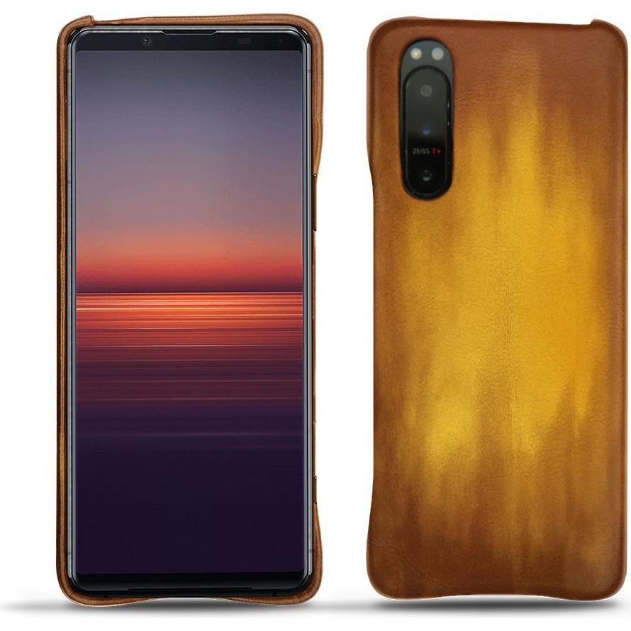 Noreve Lederschutzhülle (Sony Xperia 5 II), Smartphone Hülle, Gold