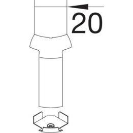 Thumbnail - Hager, Leitungsführung, Anschlussstück (2 cm)