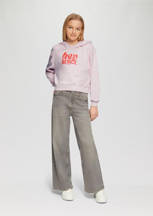 Actual product image S.Oliver Sweatshirt Oversized Kapuzen-Sweatshirt mit Front-Print (158, 164)