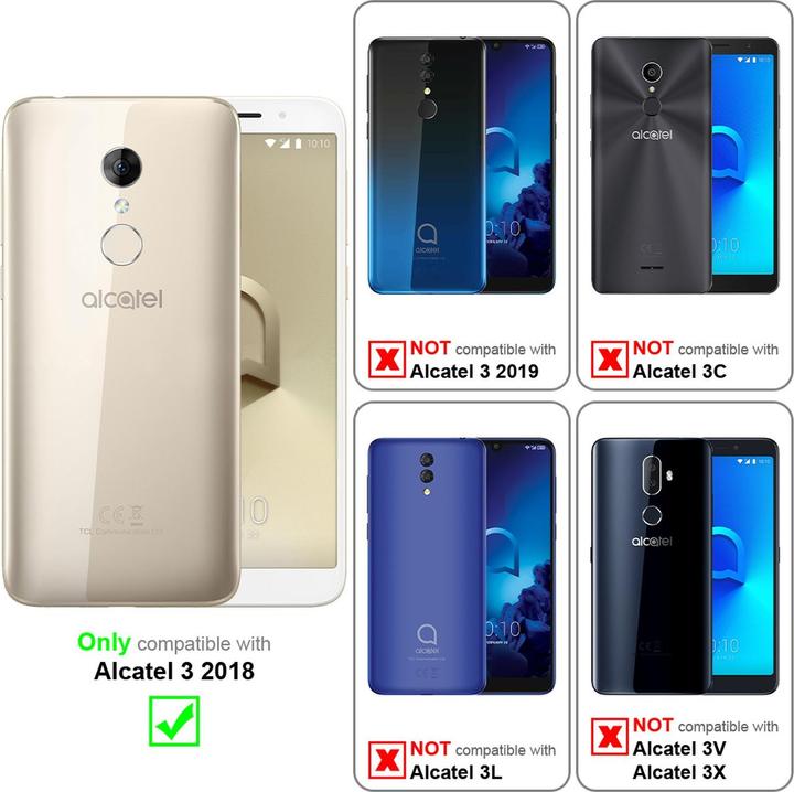 Produktbild Cadorabo Book Invisible Magnet Cover (Alcatel 3)