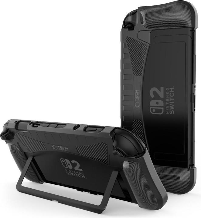 Actual product image Tech-Protect TPUCarbon Case für Nintendo Switch 2 - Schwarz