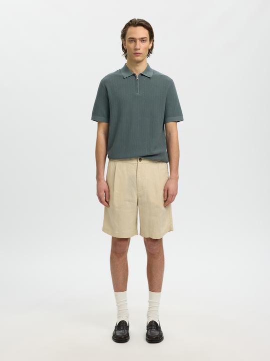 Produktbild Selected Slhcran Ss Knit Structure Zip Polo Noos (S)