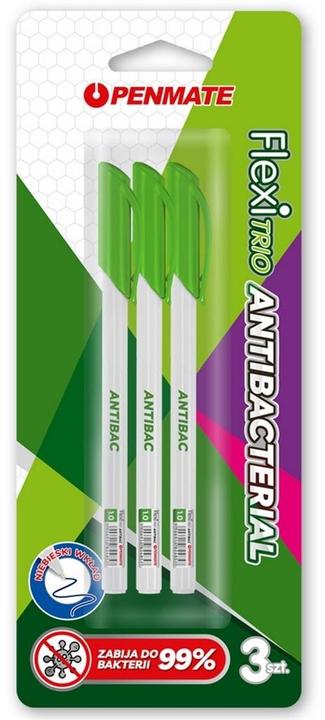 Produktbild Penmate Flexi Trio Jet Antibakterieller blauer Stift. 3 Stk (3x)