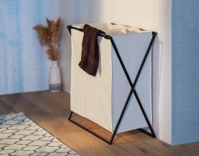 Produktbild Wenko Wäschesammler Mod. Trio XL Beige mit drei Fächern