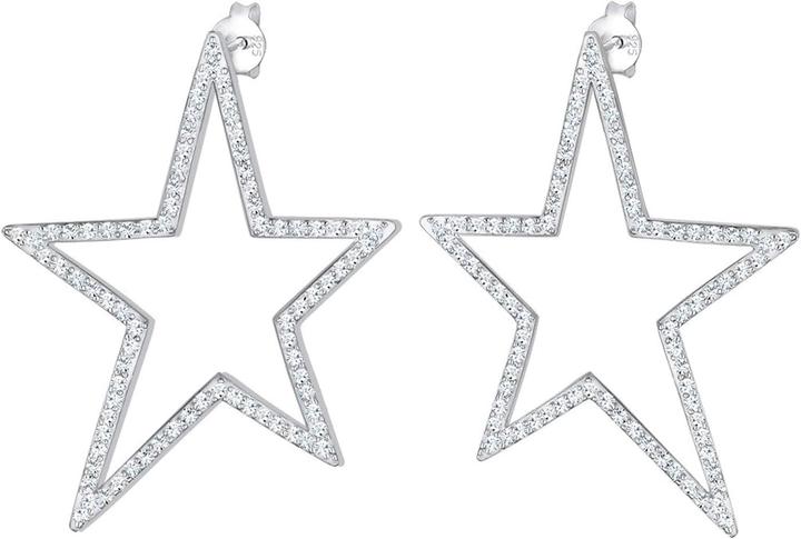Immagine prodotto Elli Orecchini a Pendente Stella con Cristalli (Argento 925)