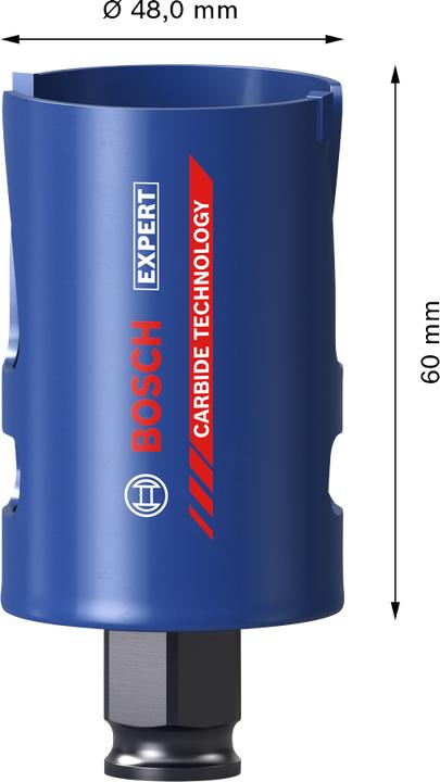 Image du produit Bosch Professional Zubehör Bosch Blau Zubehör 2608901923 EXPERT Power-Change Lochsäge 48mm (48 millimètres)