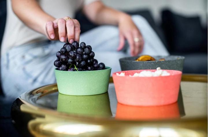 Actual product image Koziol Bowl Connect 400 ml, 2 pieces, Red (12.30 cm, 0.40 l, 2 x)