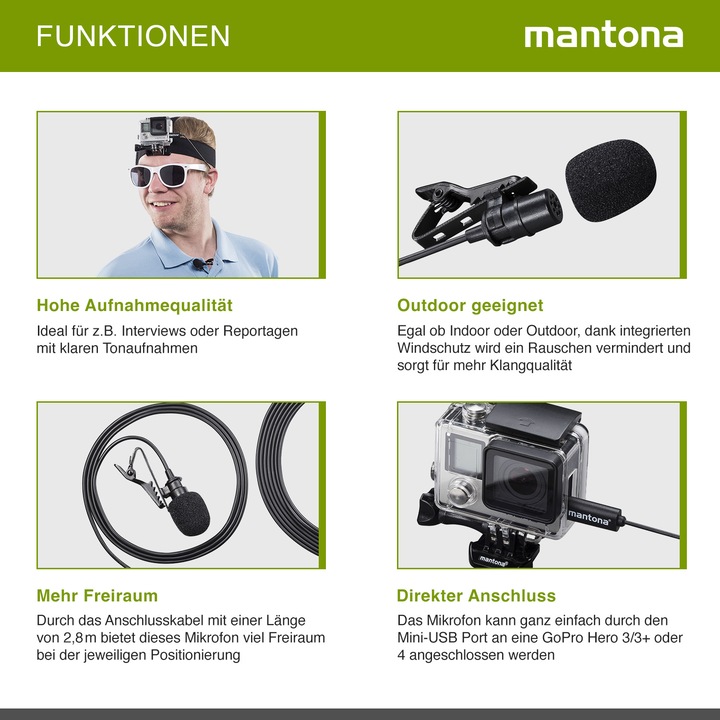 Produktbild mantona Lavalier 21150 (Hero 3, Hero 3+, Hero 4 Black, hero 4 Silver)