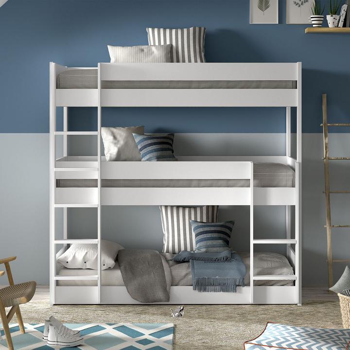 Image du produit Vipack Lit superposé Scott avec 3 couchages (90 x 200 cm)