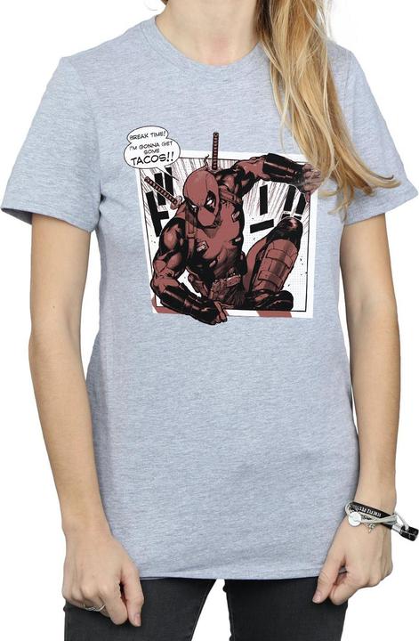 Immagine prodotto Deadpool Breaktime Tacos Maglietta Ampia Donna (XXL)