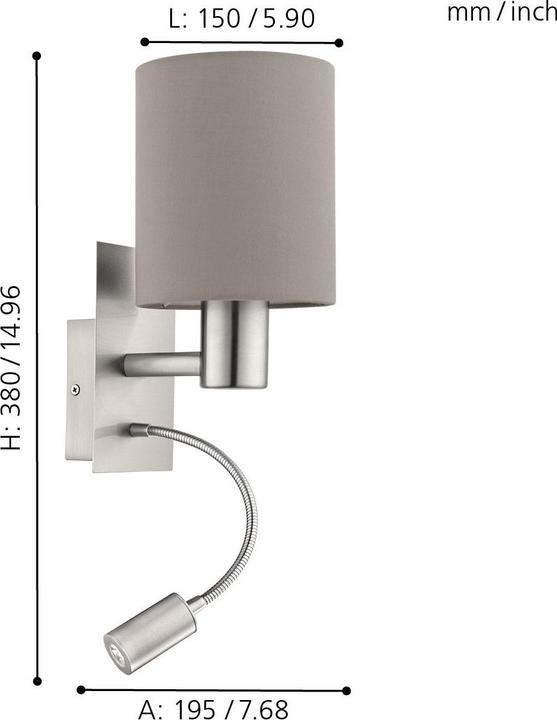 Actual product image EGLO Pasteri (320 lm, E27)