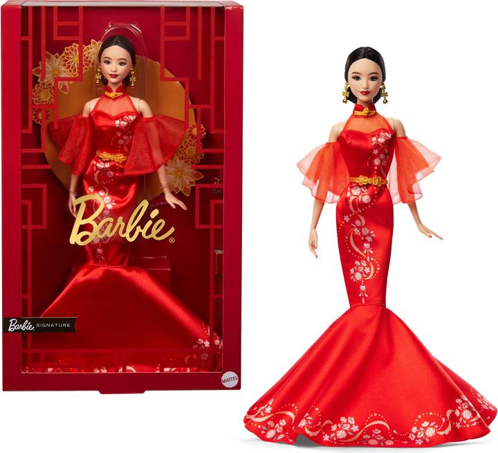 Productafbeelding Mattel Barbie Signature Lunar New Year mit Qipao und goldenen Accessories