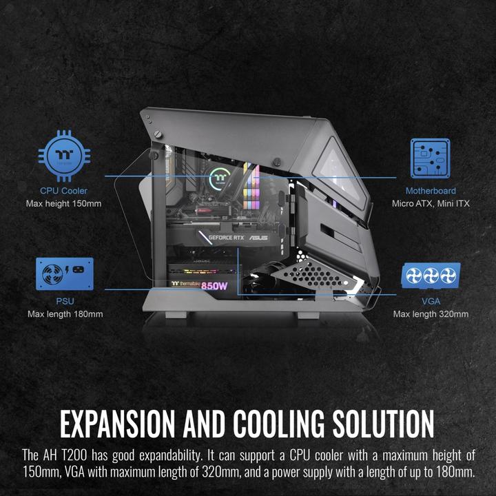 Actual product image Thermaltake AH T200 (Mini-ITX)
