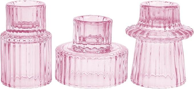 Image du produit Alopini 3pcs, chandeliers, chandeliers en verre, chandeliers pour centres de table, décoration de mariage et