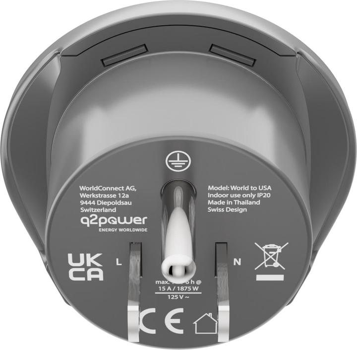 Image du produit Q2 Power Adaptateur de voyage Q2Power Monde