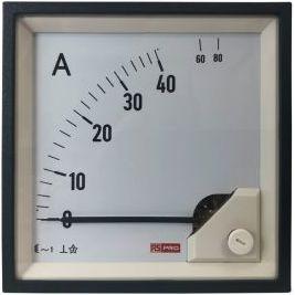 Rs Pro Amperemeter 80 (Input)A AC Dreheisen, 92mm x 92mm T. 54 (<30 A) mm, 62 (30  60 A) mm, 66 (10, Automatisierung