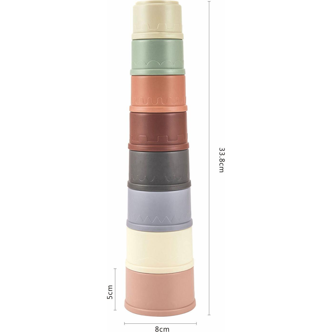 Thumbnail - Stapelturm Pastell, 8-tlg.