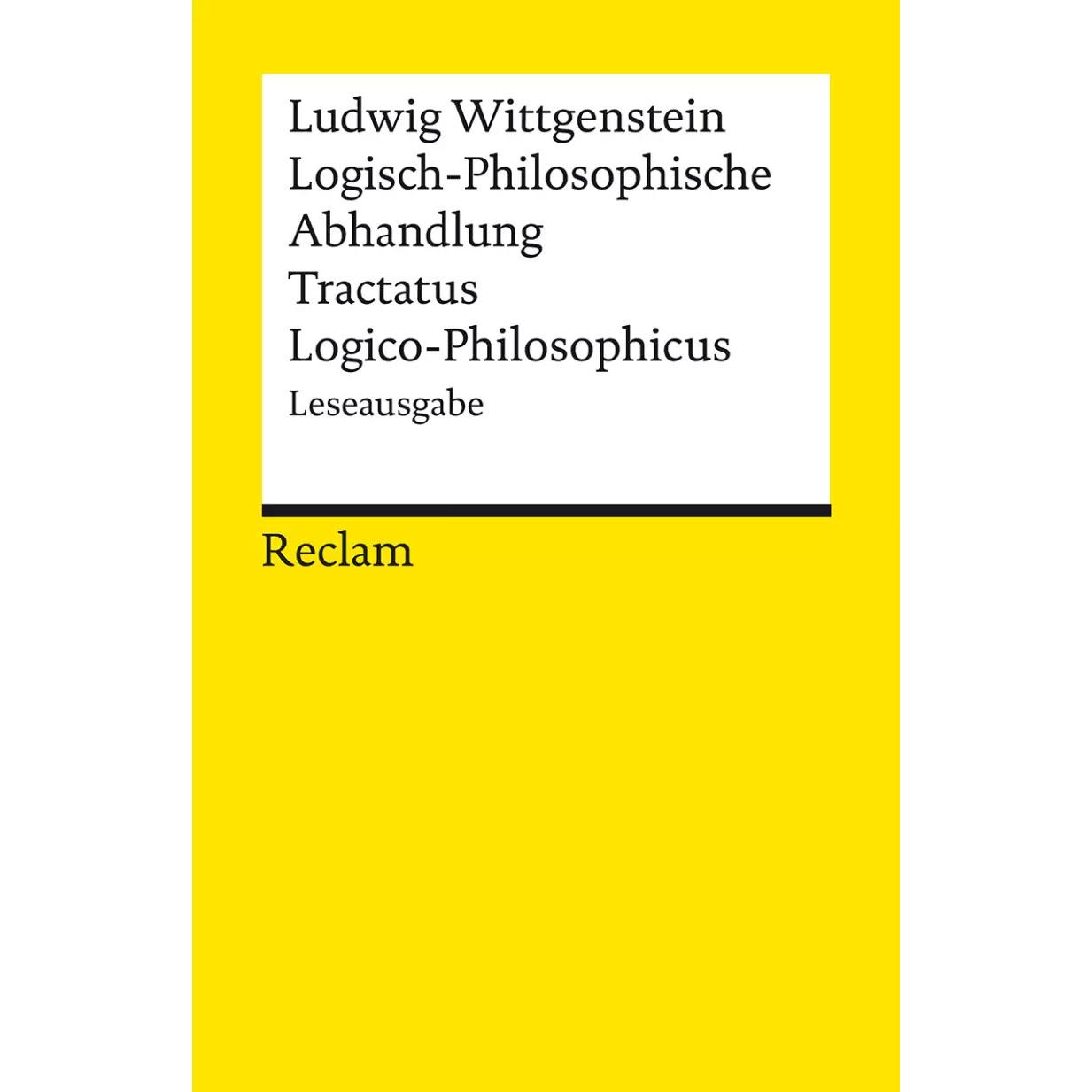 Logisch-Philosophische Abhandlung. Tractatus Logico-Philosophicus, Fachbücher von Ludwig Wittgenstein