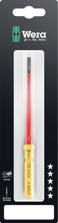 Productafbeelding Wera Kraftform Kompakt VDE 60 iS 0,8x4,0x157 mm TIE SB elektricien gleuf verwisselbaar (Gleuf)