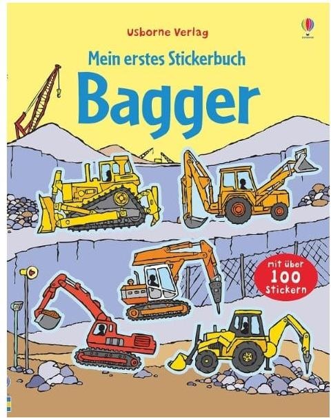 Mein erstes Stickerbuch: Bagger