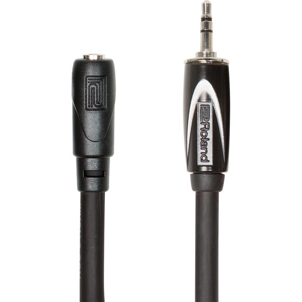 Roland TRS 3.5mm Male to 3.5mm Female Audio Extension Cable, 7.5m (7.50 m, Connettore da 3,5 mm (AUX)), Cavo audio